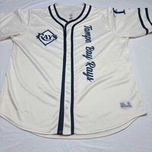 Dynasty MLB Tampa Bay Rays White Jersey Men’s XXL